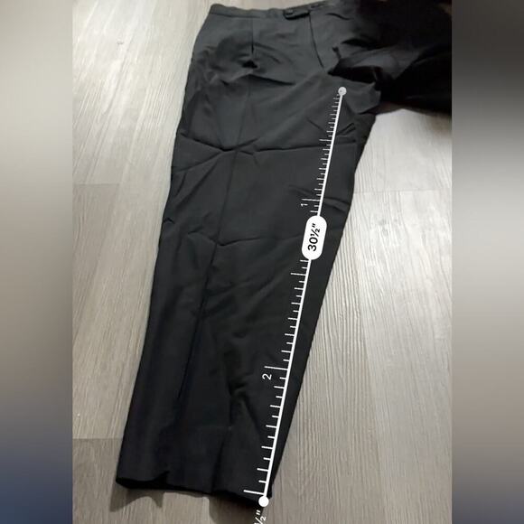 Pal Zileri Black Wool Straight Leg Trouser Dress Pants Size 56‎ - Picture 10 of 10